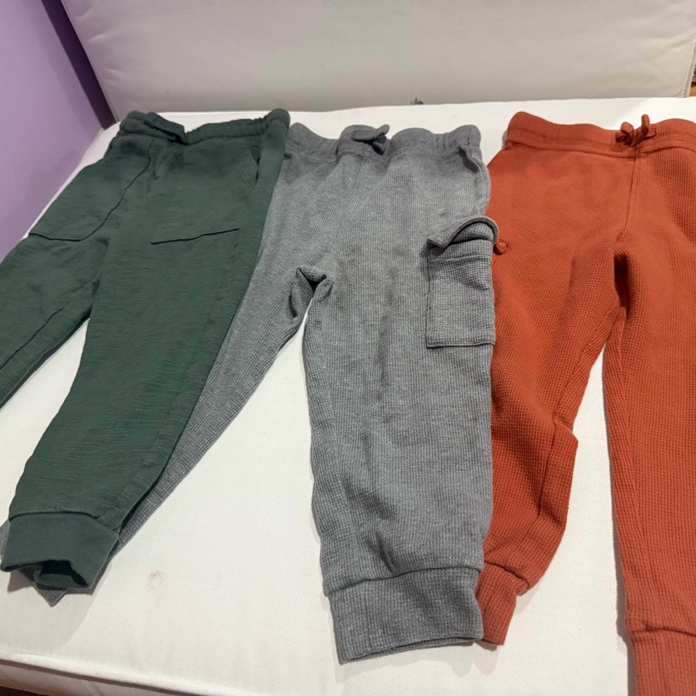 Caramel Kids Joggers - Forest Green, Heather Gray, Rust Orange